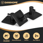 DANIHOME Handtuchhalter Schwarz ohne Bohren
