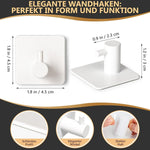DANIHOME Handtuchhalter Weiß ohne Bohren