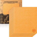 DANIHOME Schwammtücher Orange 5er-Set