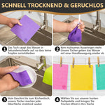 DANIHOME Schwammtücher Orange 5er-Set