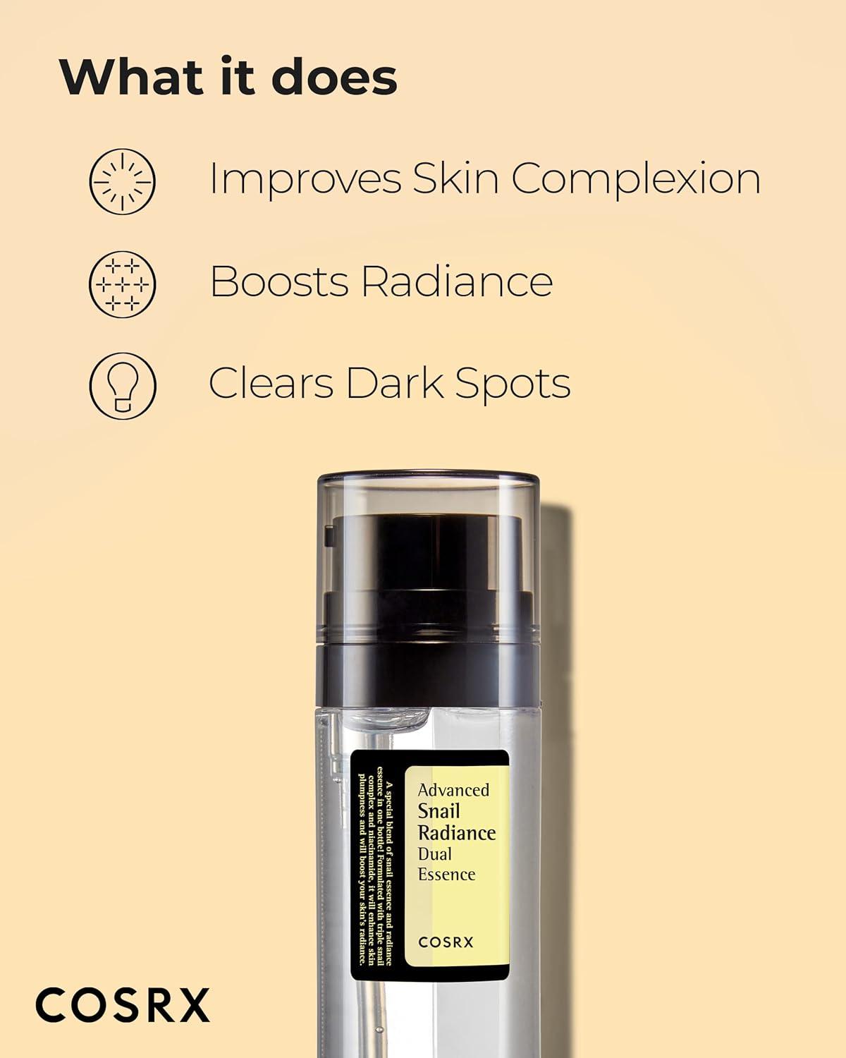 COSRX  Advanced Snail Radiance Dual Essence 80ml - DaniChou-Store