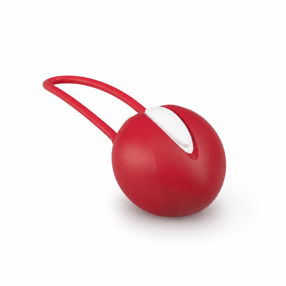 KI-generiert – Fun Factory Smartball Uno – Weiß - India Red – ohne Verpackung – Abbildung ähnlich