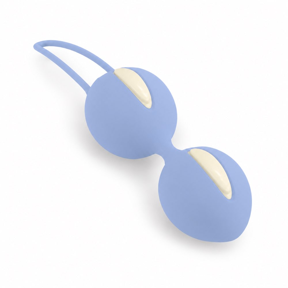 KI-generiert – Fun Factory Smartballs Duo – Vanille - Baby Blue – ohne Verpackung – Abbildung ähnlich