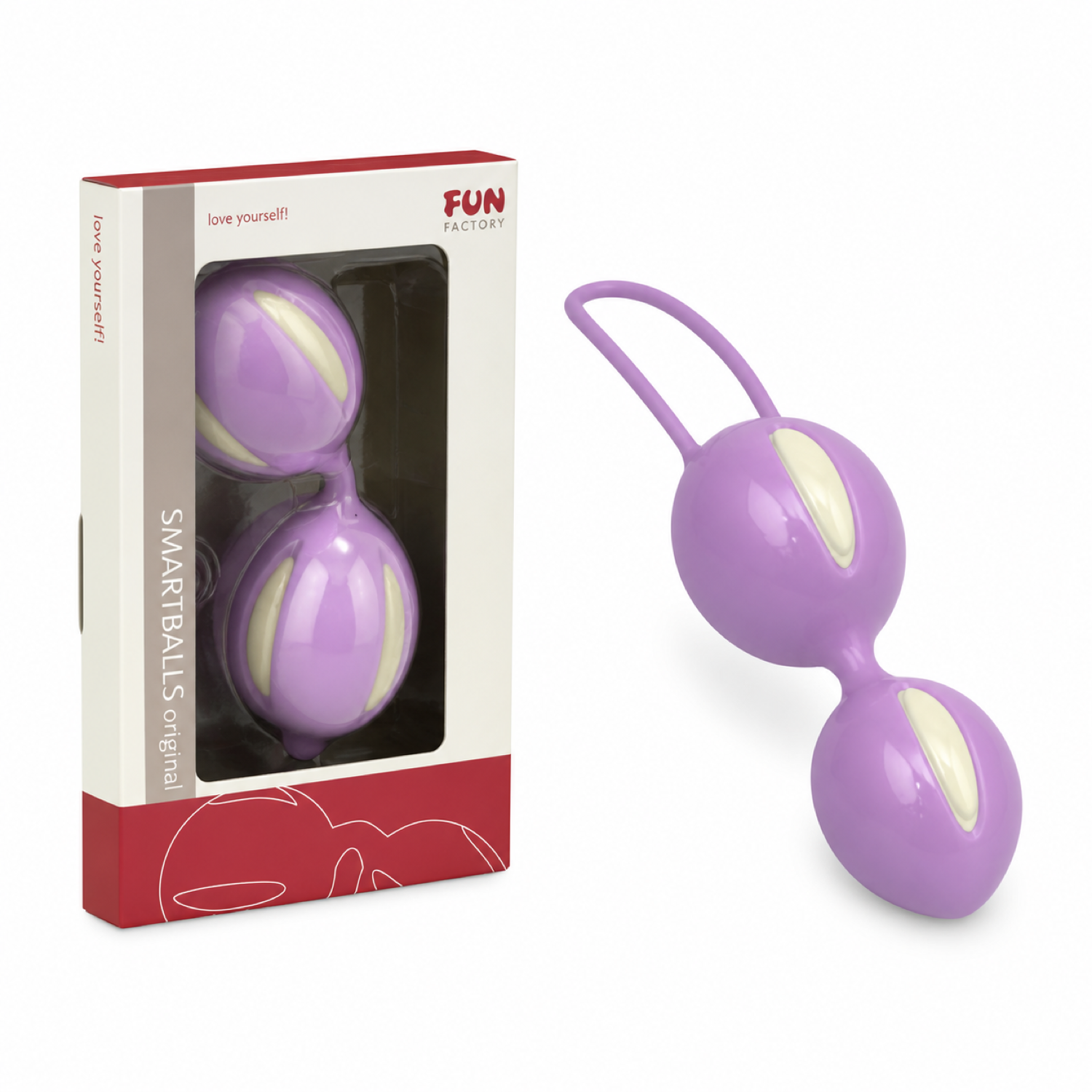 KI-generiert – Fun Factory Smartballs Duo – Vanille - Candy Violet – mit Verpackung – Abbildung ähnlich