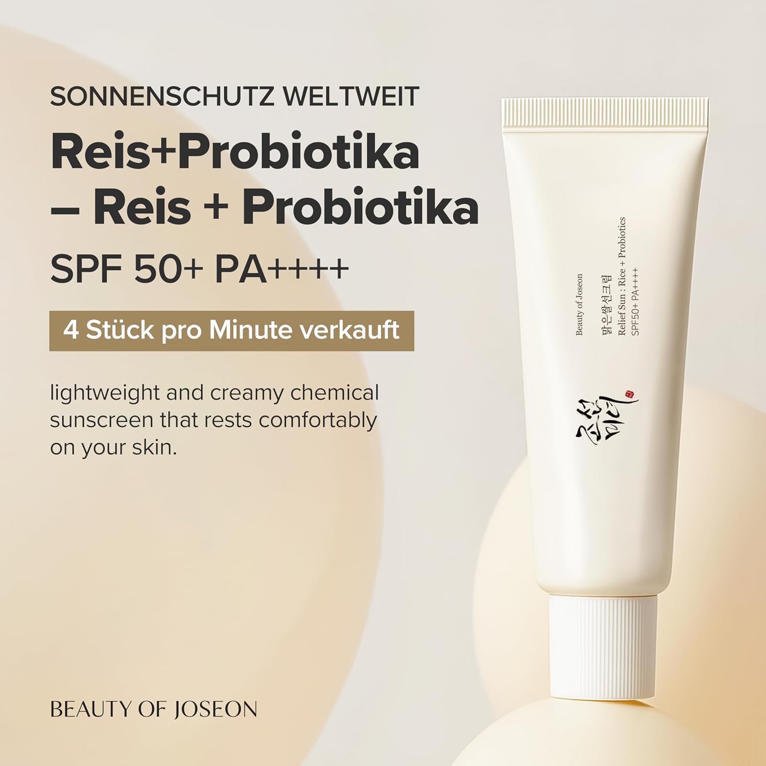 Beauty of Joseon Relief Sun Rice + Probiotics SPF 50+ (2er Pack)
