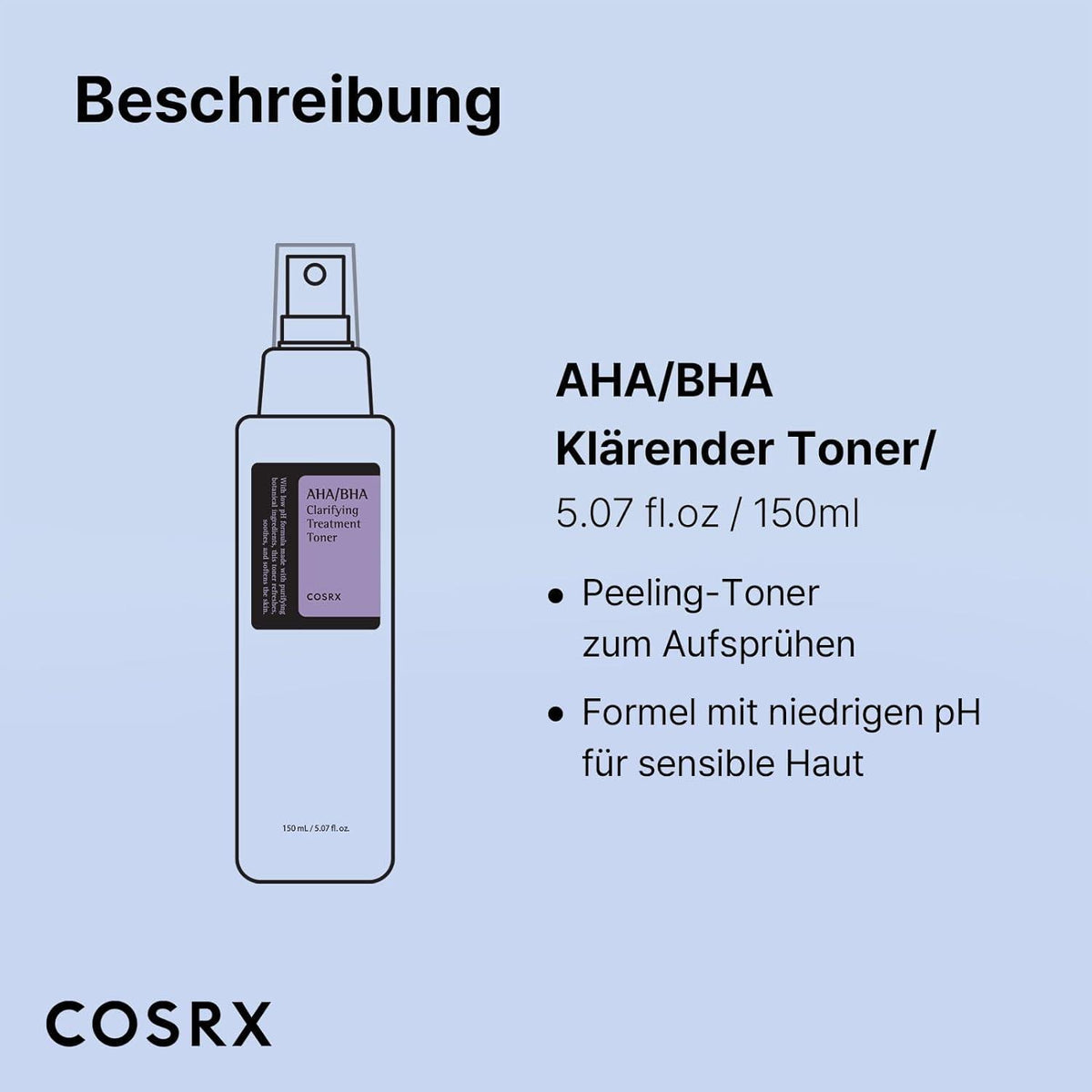 COSRX AHA/BHA Clarifying Treatment Toner 150 ml - DaniChou-Store