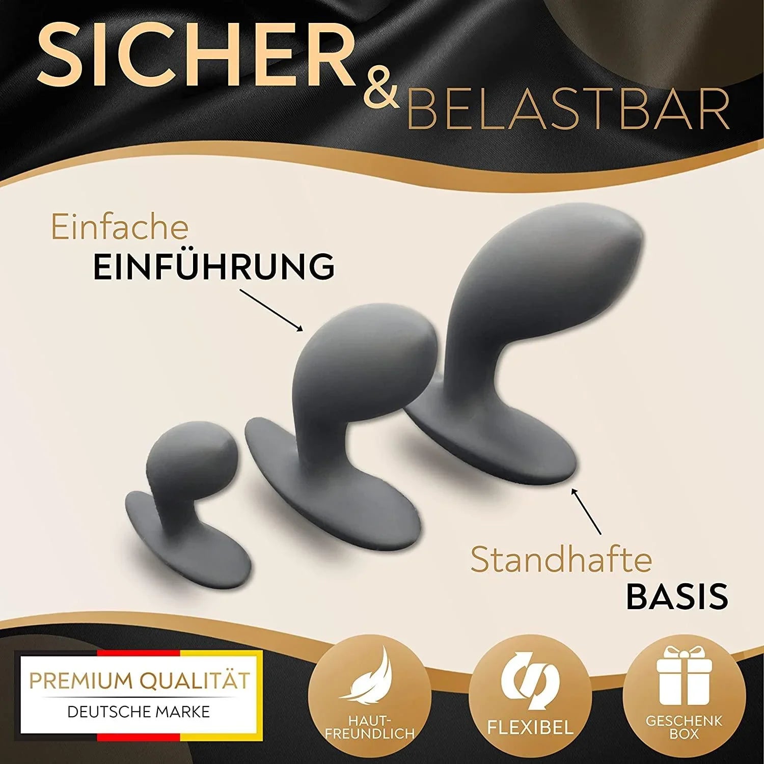 DaniChou TrioFit Analplug Set - 3-tlg. Silikon Butt Plugs online kaufen DaniChou TrioFit Analplug Set - 3-tlg. Silikon Butt Plugs online kaufen
