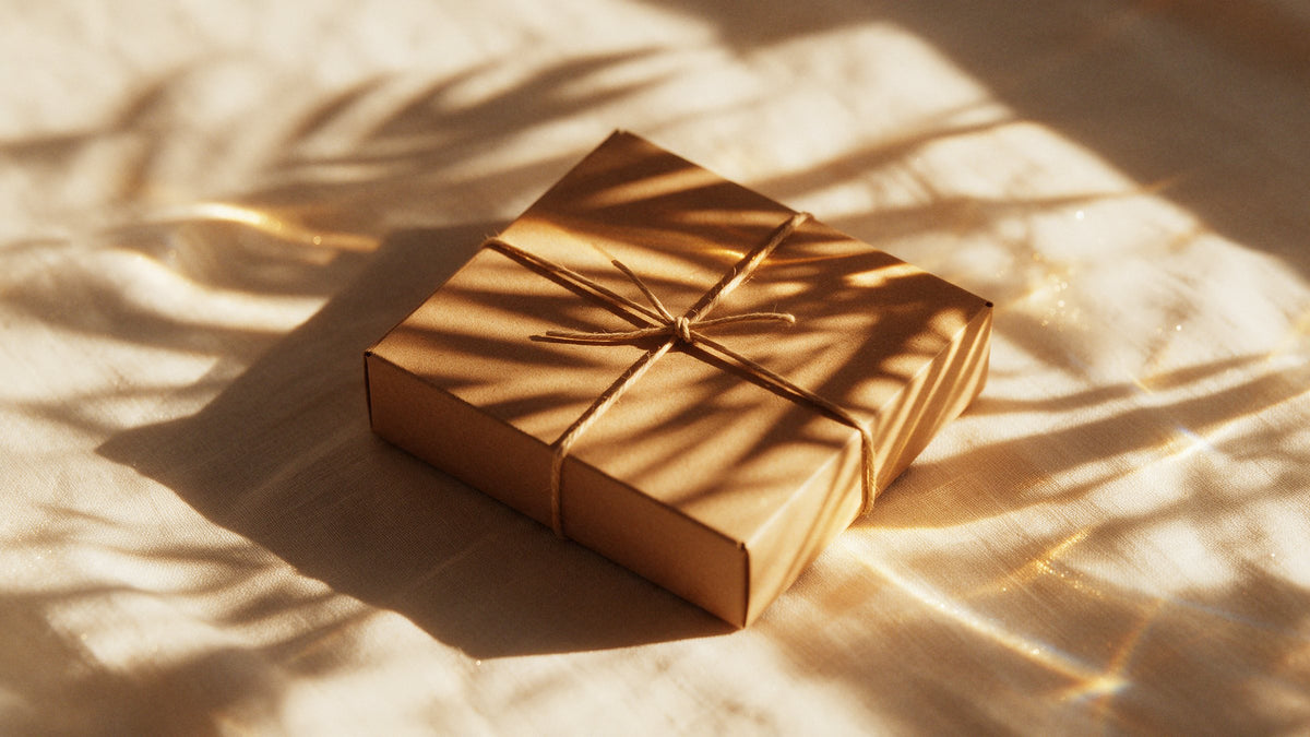 Neutrales Paket aus Kraftkarton ohne Aufdruck – diskreter Versand