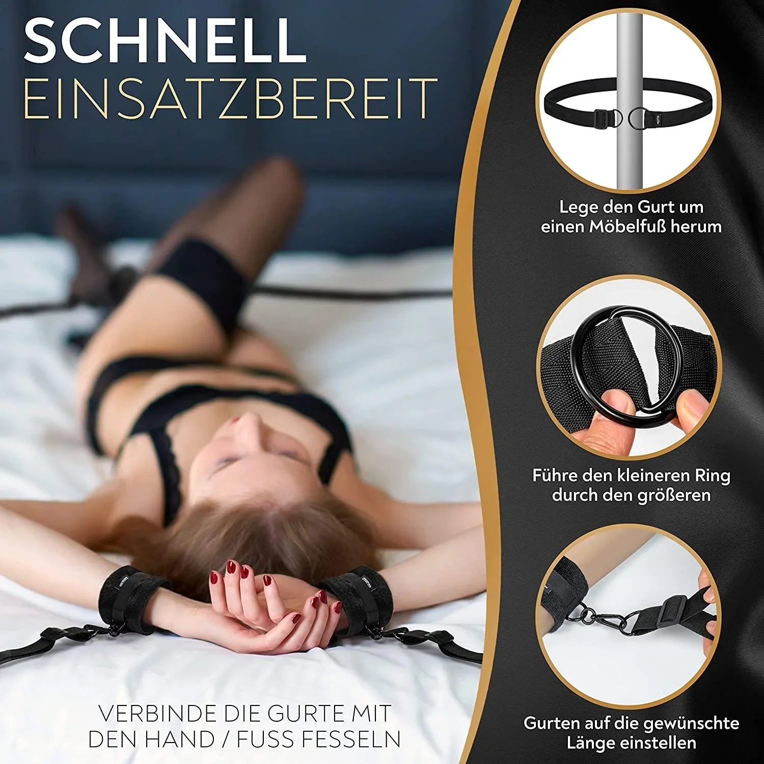 Bettfesseln *2023-Design-Fixierung am Möbelfuß - DaniChou-Store