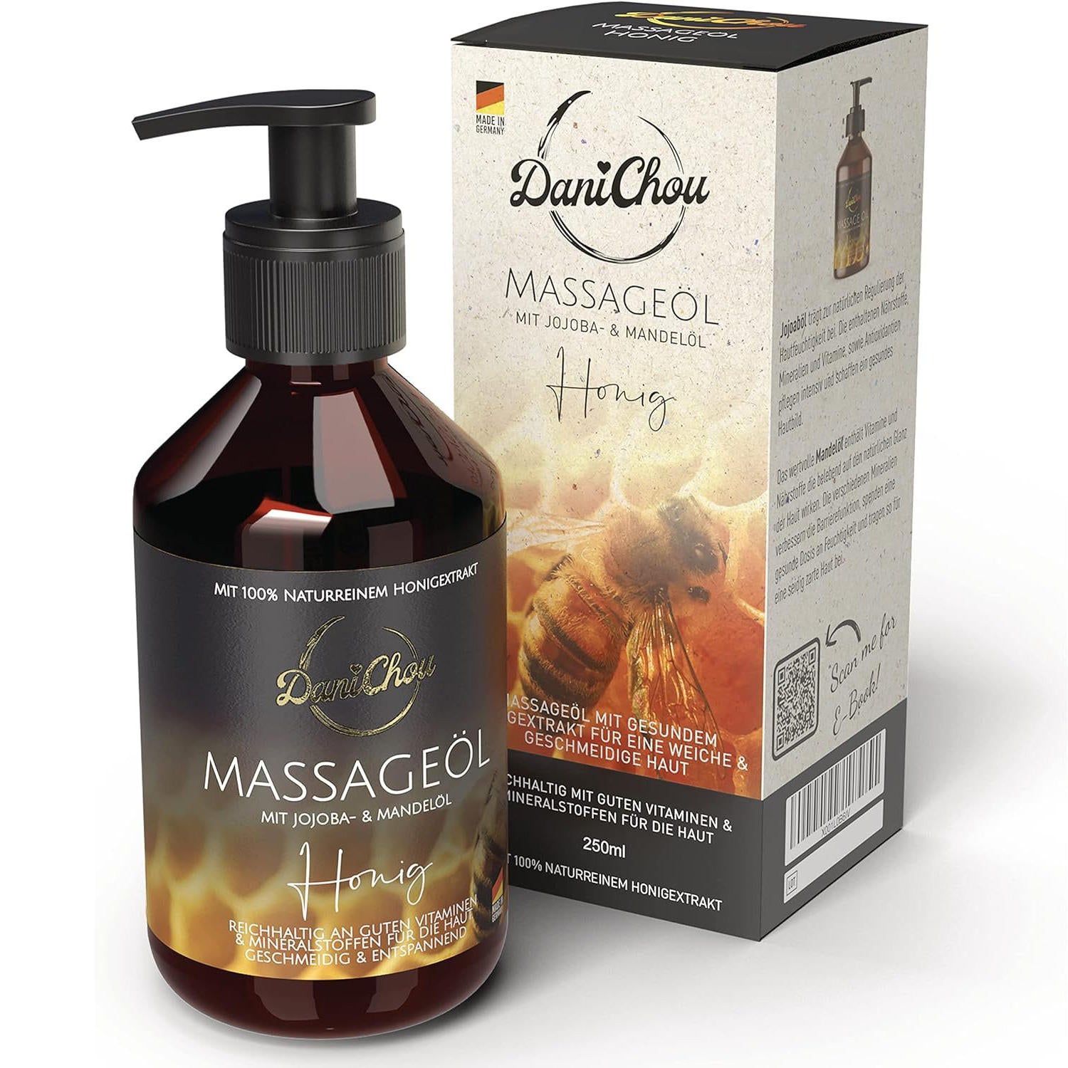 DaniChou Massageöl Honig 250 ml - DaniChou-Store