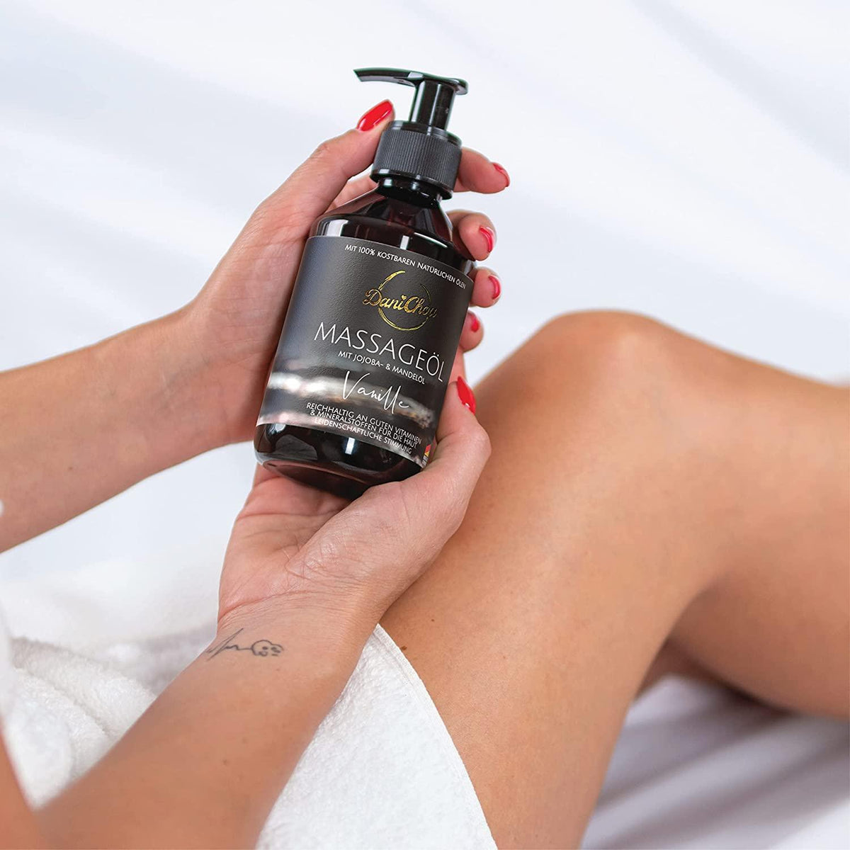 DaniChou Massageöl Vanille 250 ml - Bild 8